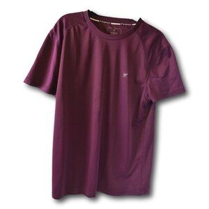 Men’s Workout Sports T-Shirt Purple Short Sleeve Size XXL